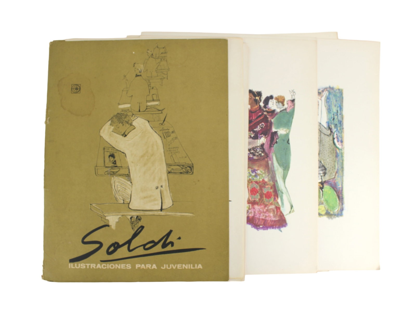 PORTFOLIO OF 13 PRINTS BY CANE Y SOLDI: Cane Y RaÃºl Soldi (Argentinean, 1905-1994). ilustraciones Para Juvenilia Tapa dura â€“ 1 Enero, Editorial Universitaria De Buenos Aires, Florida 656, 1964. 13 prints. 12 1/2 X 16 1/2 in..