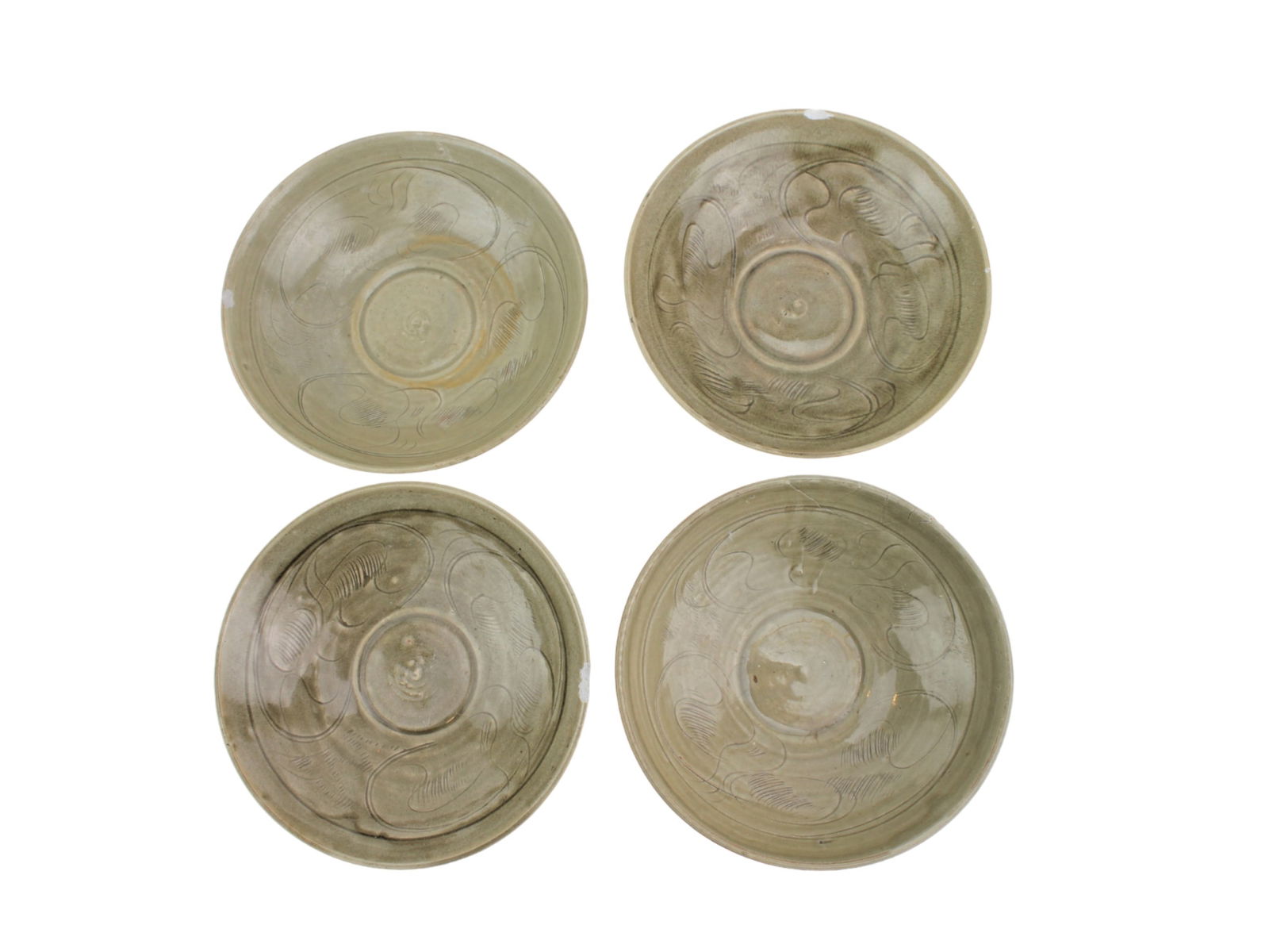 FOUR CHINESE CELADON BOWLS (1 of 20)