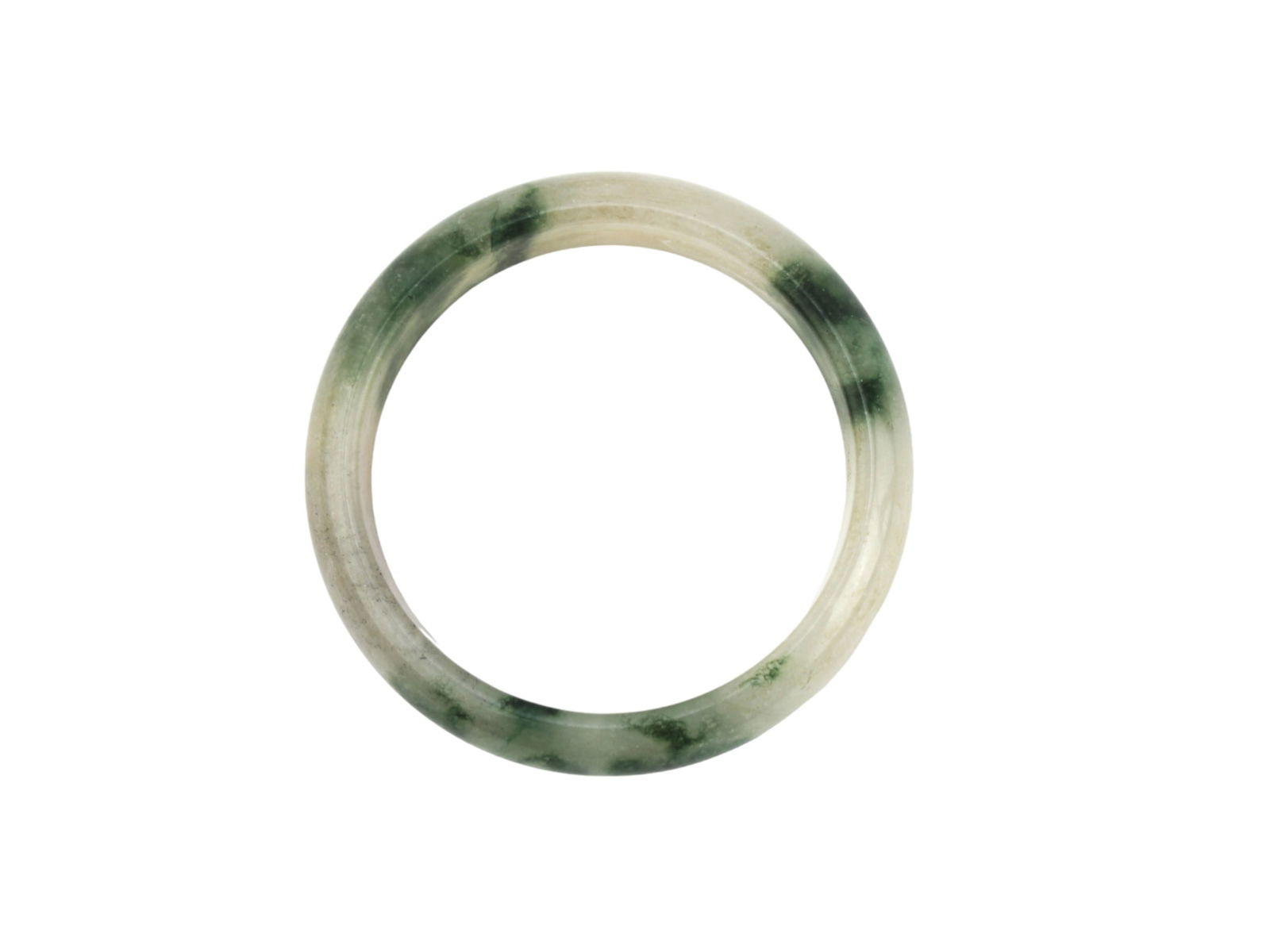CHINESE JADEITE BRACELET: 3 in. (D). Please see pictures for detailed conditions.