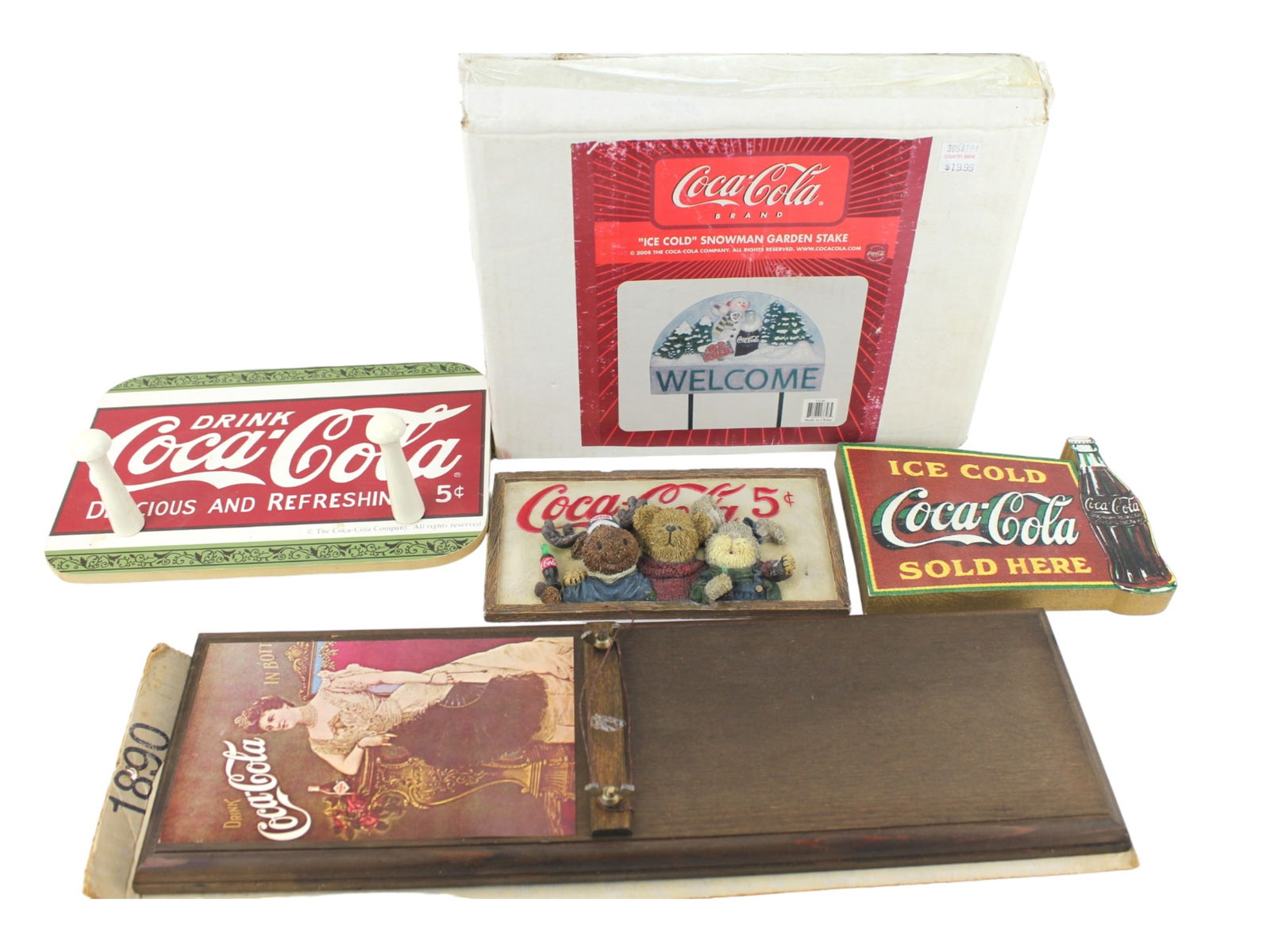 FIVE VARIOUS COCA-COLA DECORATIONS (1 of 14)