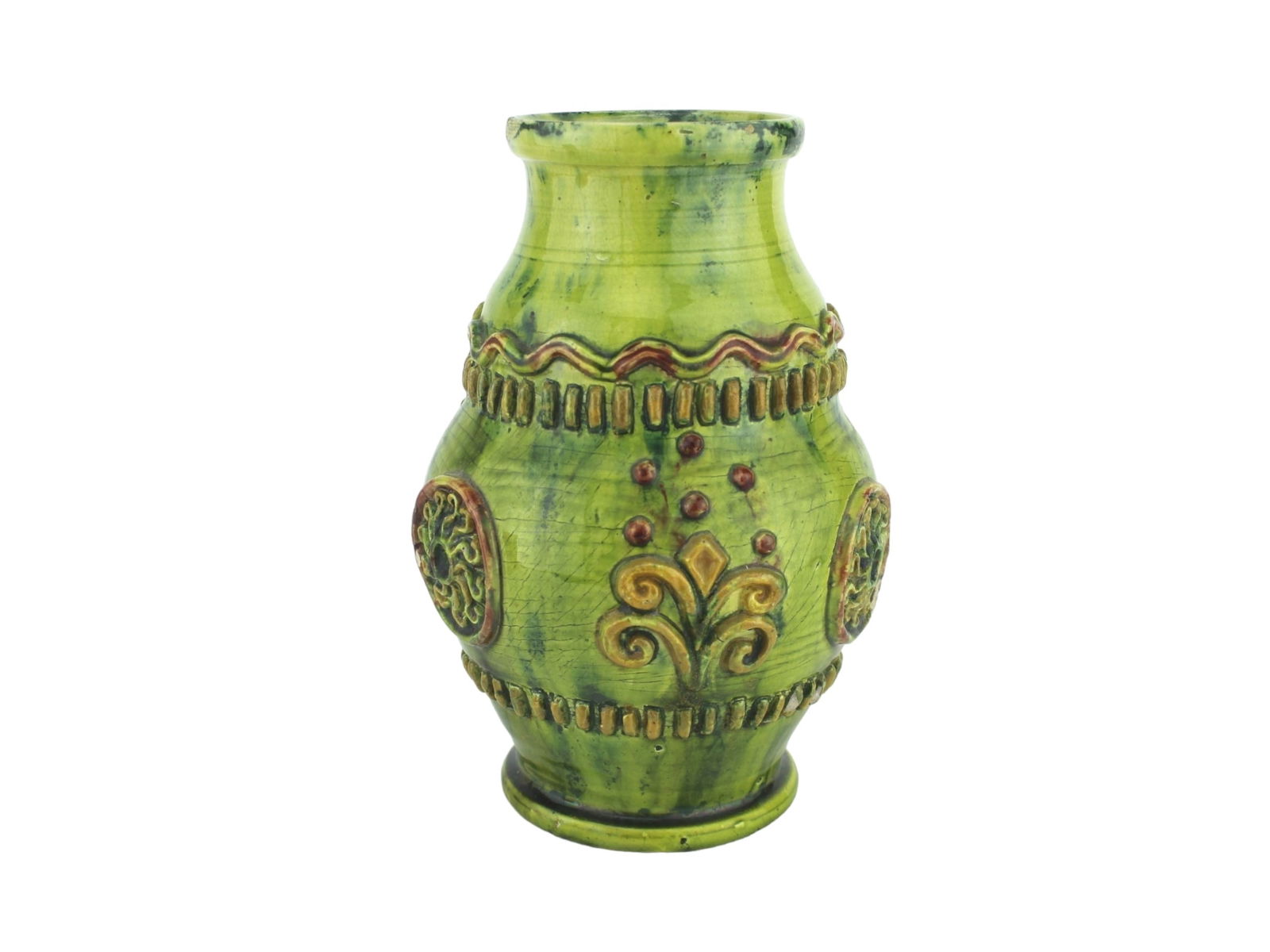 A RARE CASTLE HEDINGHAM POTTERY VASE NO.1 (1 of 12)