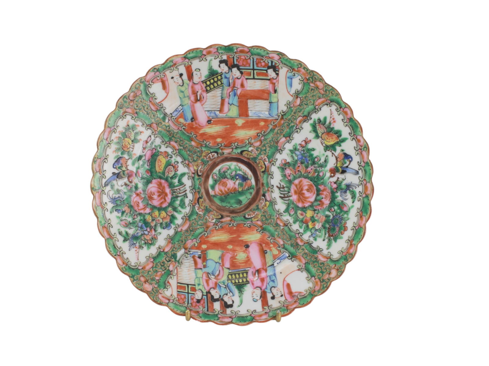 Chinese Export Rose Medallion Plate (1 of 4)