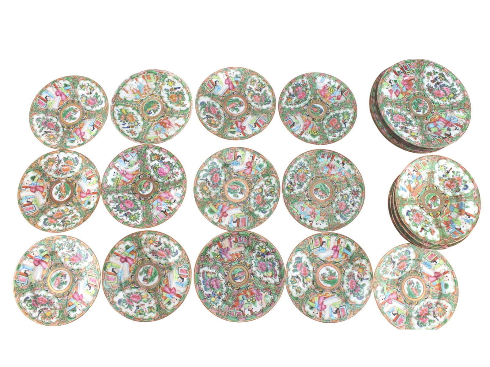 TWENTY-TWO PIECES OF ROSE MEDALLION ITEMS (1 of 9)