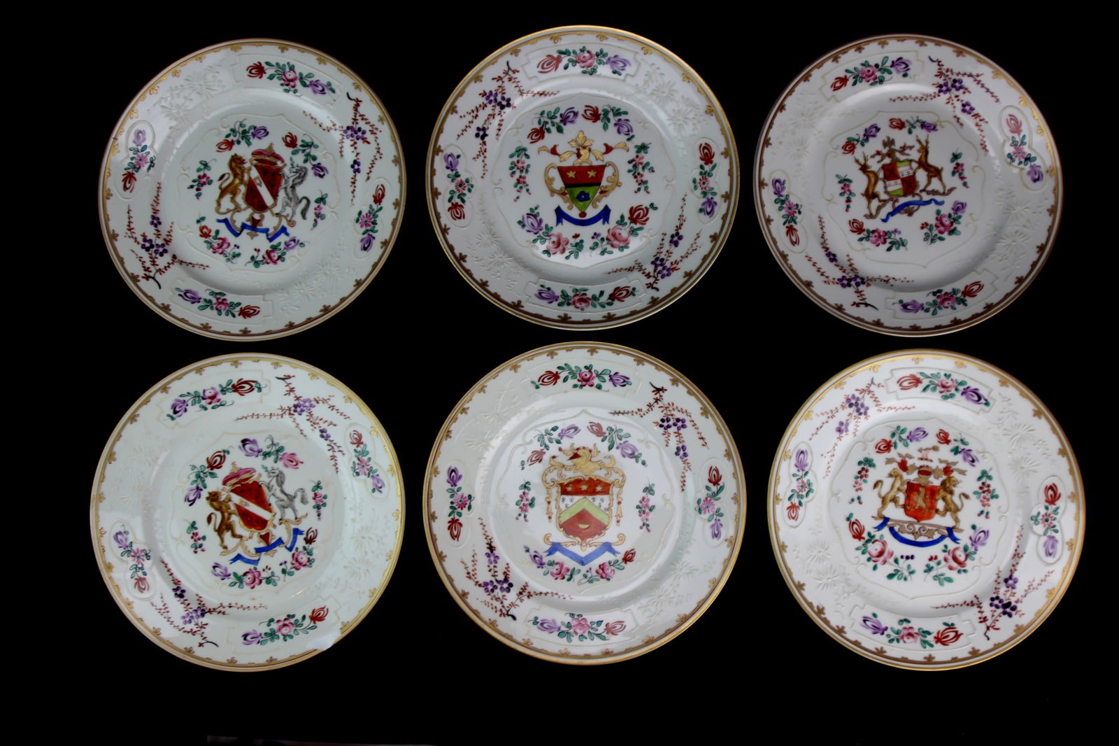 Six Samson Armorial Plates (1 of 15)