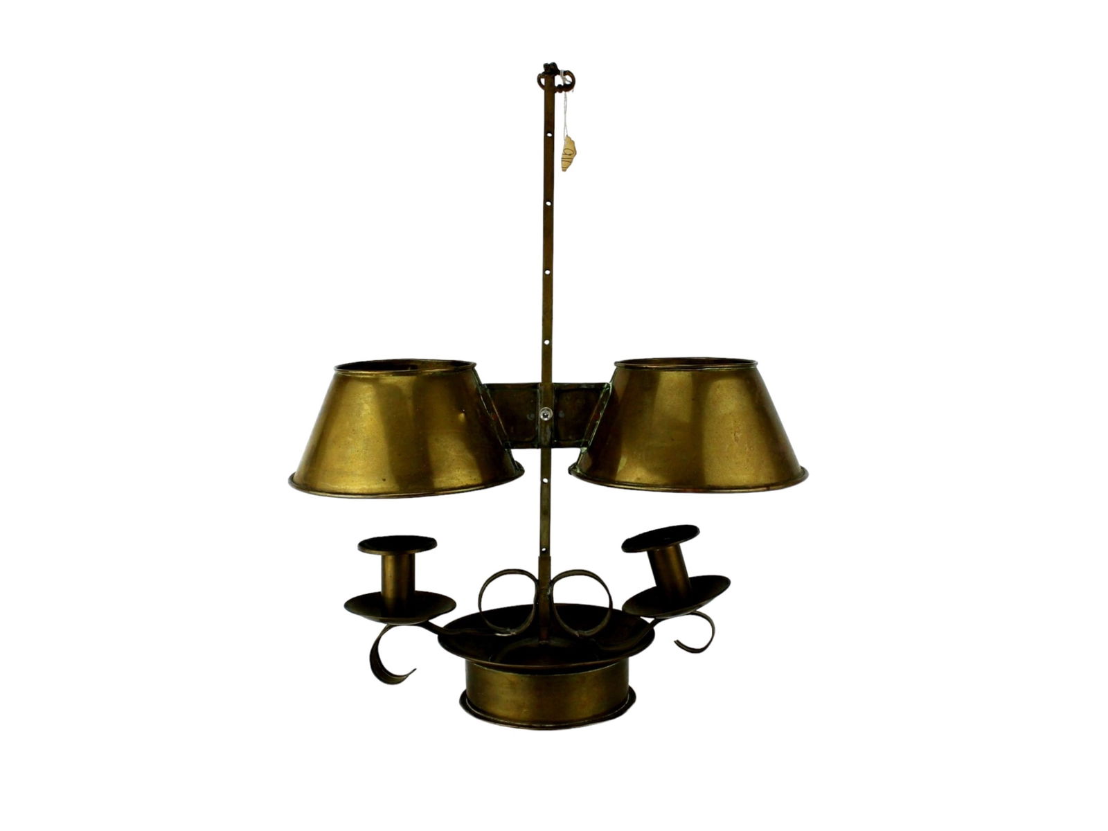 Rare French Country Bouillotte Table Candle Lamp (1 of 6)