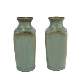 PAIR OF CHINESE GUAN WARE STYLE  VASES
