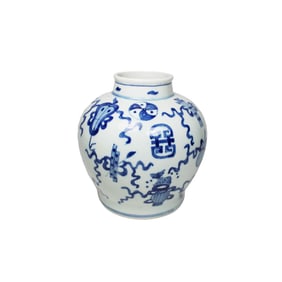 CHINESE BLUE & WHITE GINGER JAR