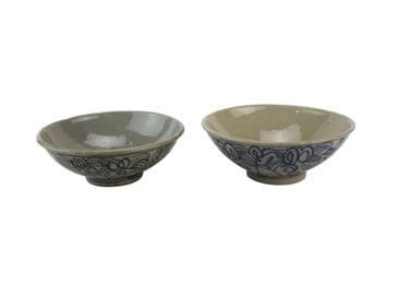 Two Chinese Blue & White Bowls