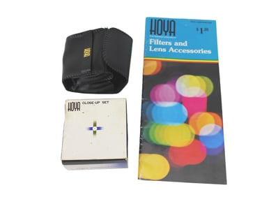 A HOYA  CLOSE-UP SET AND A TIFFEN POLARIZER