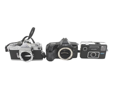 THREE MINOLTA  CAMERAS