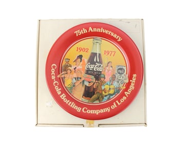COCA COLA BOTTLING COMPANY 75TH ANNIVERSARY PLATE