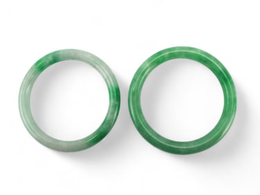 Two Jadeite Bangles