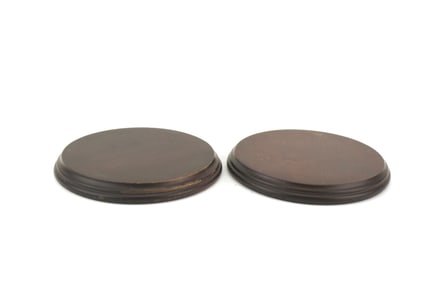 TWO WOOD STANDS