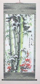 Chinese Watercolor Painting Scroll