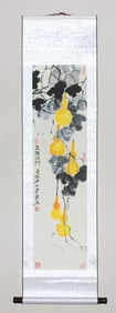 Chinese Watercolor Style Painting Scroll