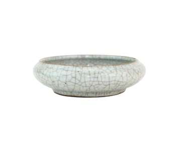 Chinese Cracky Celadon Low Bowl