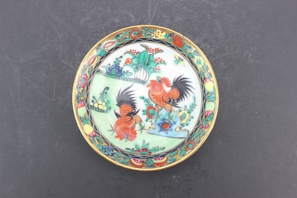 Small P.C.T. Hong Kong Hand Painted Dish