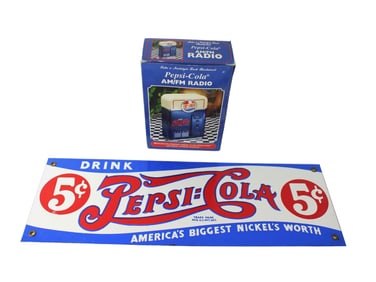 TWO PEPSI-COLA COLLECTIBLES