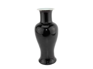 A CHINESE MIRROR BLACK VASE