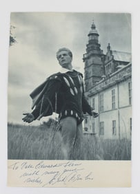 ERIK BRUHN, AUTOGRAPHED PRINT IN "HAMLET"