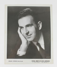 SIGNED PHOTO OF GERARD SOUZAY