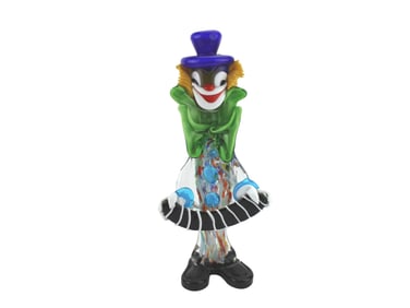 LARGE MURONO STYLE GLASS CLOWN