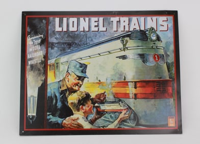 Lionel Trains Metal Tin Sign