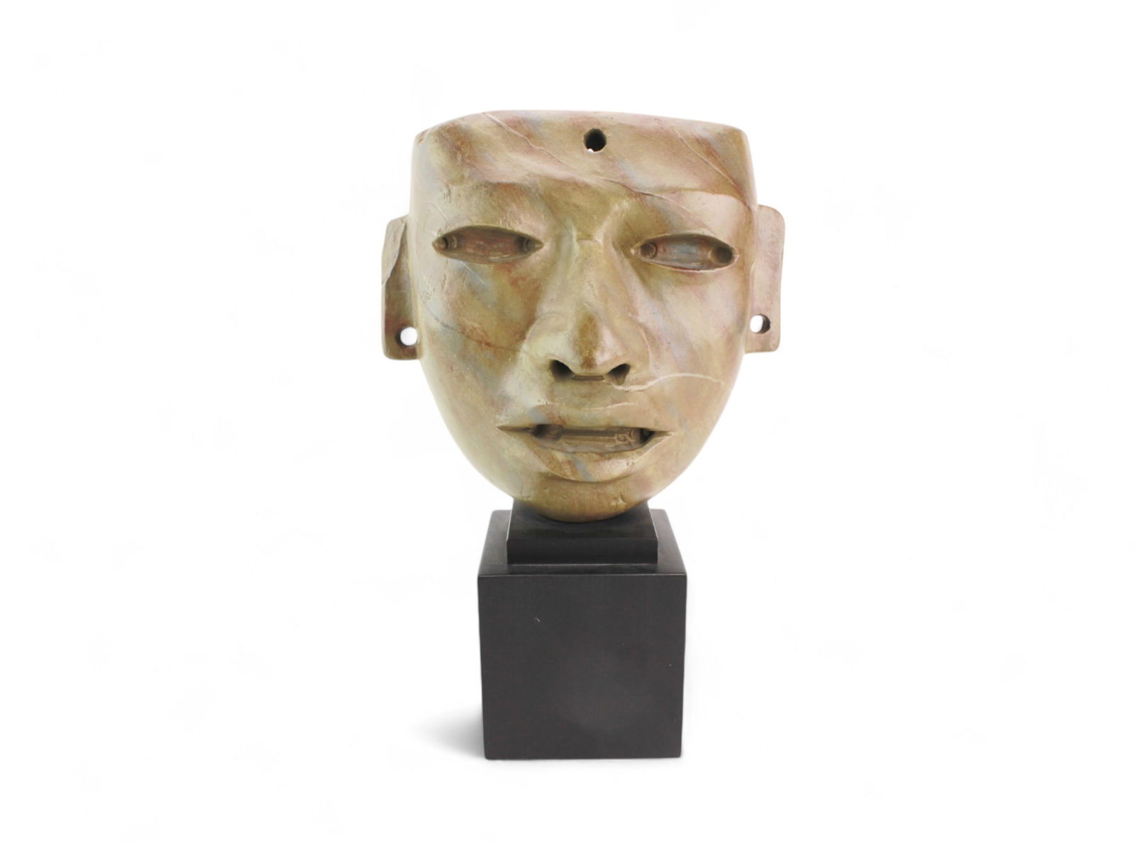 A Carved Stone Aztec Mask (1 of 4)