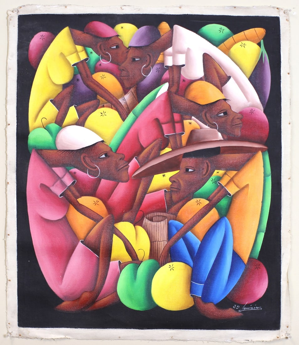 Jean Bruno Louisius, Market Rhythms in Color, O/C