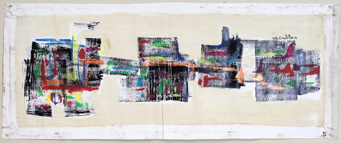 Delgado Castillo, Color Blocks in Urban Echoes,O/C