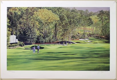 J. Fitzpatrick, Golfers on a Lush Fairway, Print