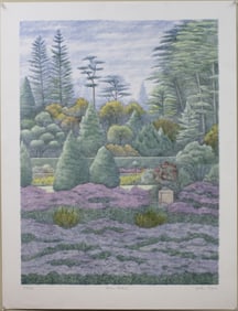 Arthur Byrne, Autumn Garden 2, Lithograph