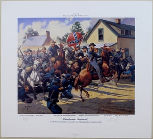 Keith Rocco,Carolinians Forward! Signed Lithograph