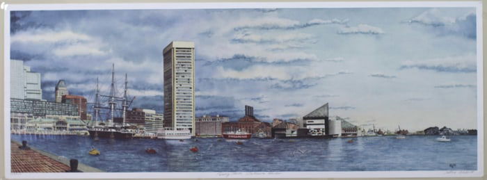 Alice Webb, Passing Storm at Baltimore Harbor