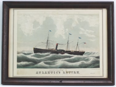 Atlantic’s Return, 1851 Nautical Lithograph