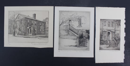 Three Don Swann Etchings – Historic Architecture