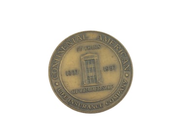 CONTINENTAL LIFE INSURACE 1957 MEDAL