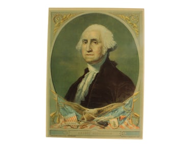 1880 Print of Portrait of George Washington