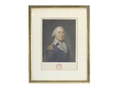 Print of George Washington signed by Max Resenthal
