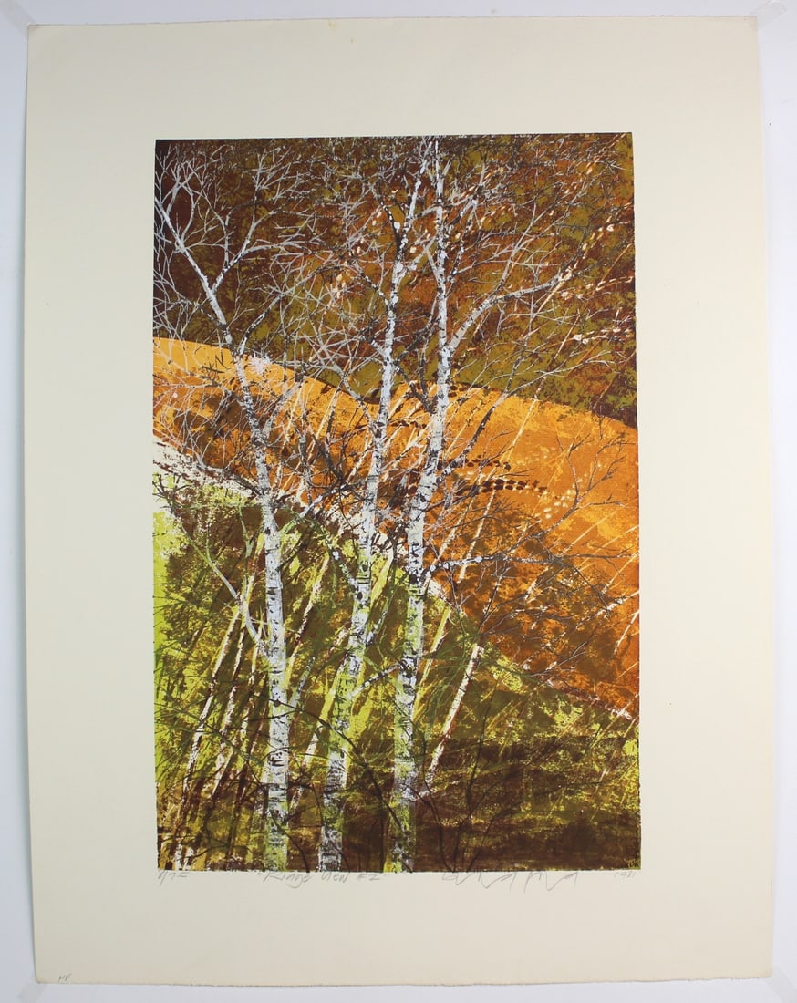 Howard Bradford, Ridge View #2, Signed Serigraph (1 of 2)