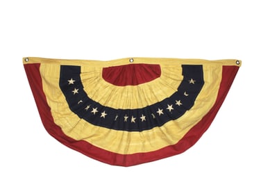 Tea Stained American Bunting Flag