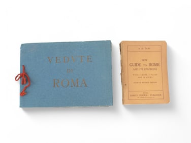 Two Old Italy Roma Travel Books