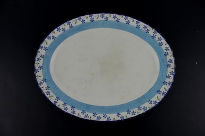 A LARGE MINTON OVAL PORCELAIN PLATTER