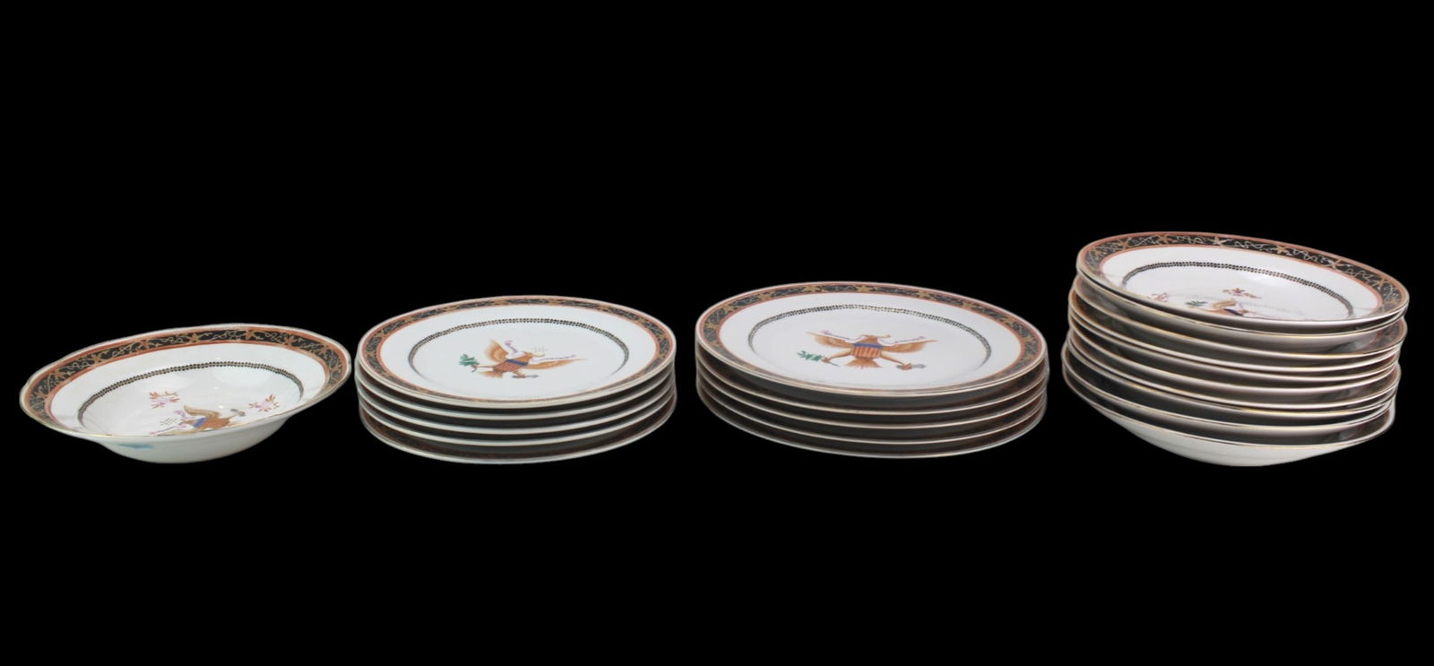 21 Chinese Export China with American Eagle Motif (1 of 20)