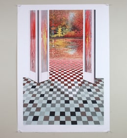 Rolland Golden, Reverie, Signed Lithograph