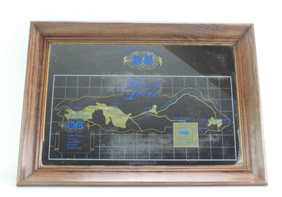 French B & G Wine of Loire Mirror Bar Sign