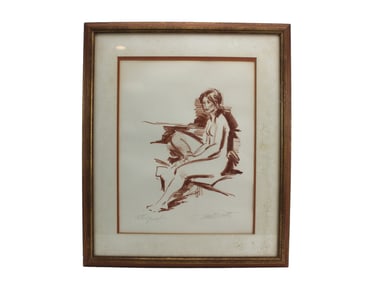 Jan De Ruth, Anticipation, Signed Lithograph
