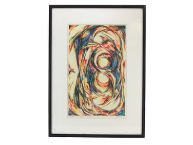 William Leizman, Swirl Composition, Lithograph