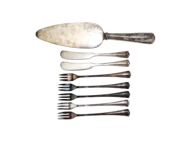 8 Pcs of 1849 Rogers Bros Silverplate Serving Set