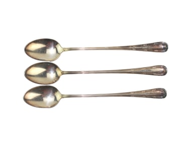 Three H & T Mtg. Co. Silverplate Teapoons